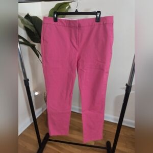 Boden Women Pink Cotton Flat Front Pant Size 14L